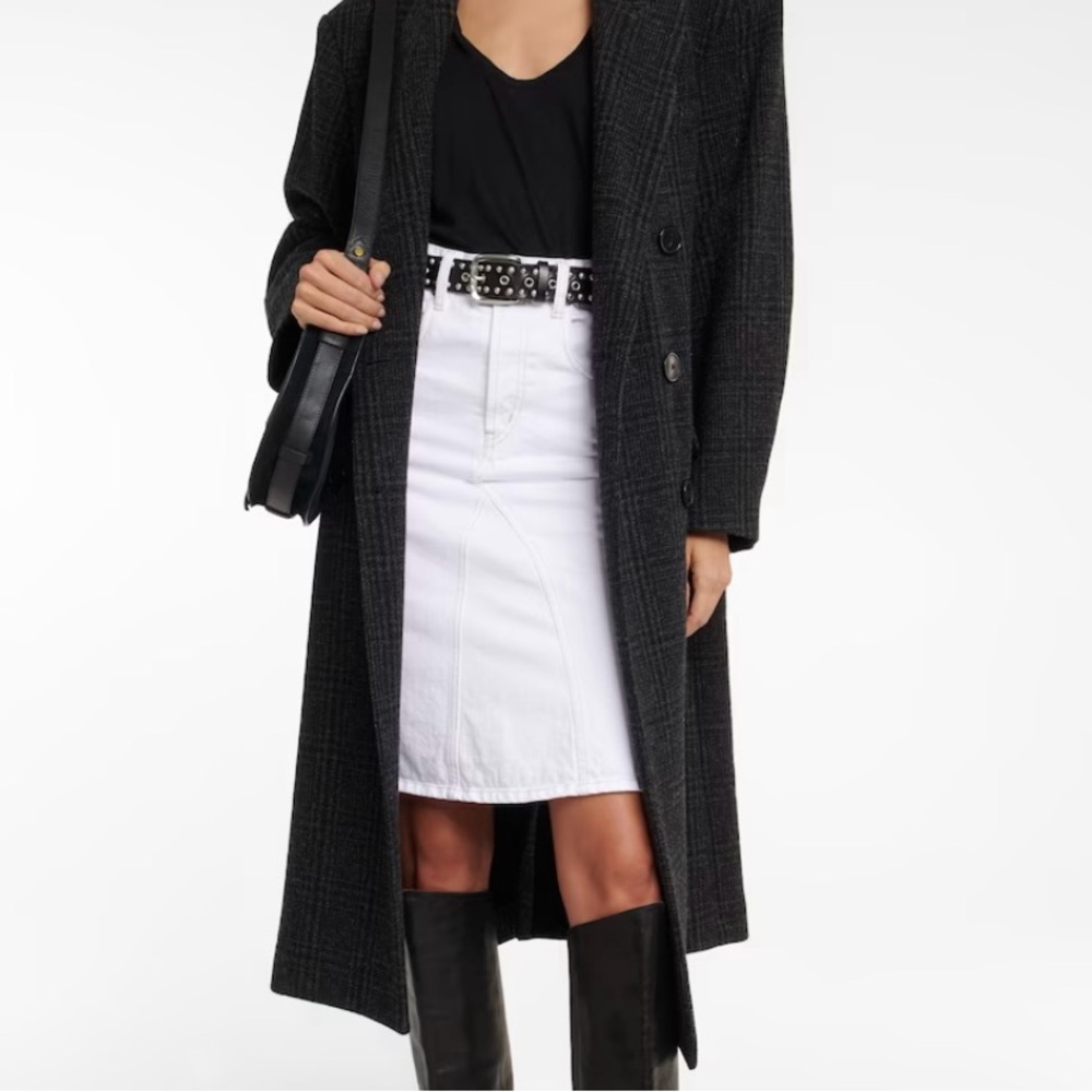 Isabel Marant Etoile White Denim Skirt